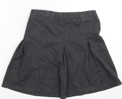 Matalan Girls Grey   Pleated Skirt Size 10 Years