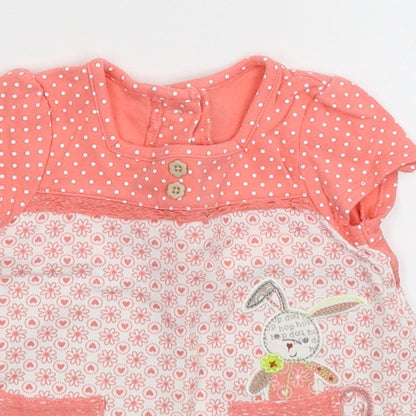 George  Multicoloured Floral  T-Shirt Dress  Size 3-6 Months