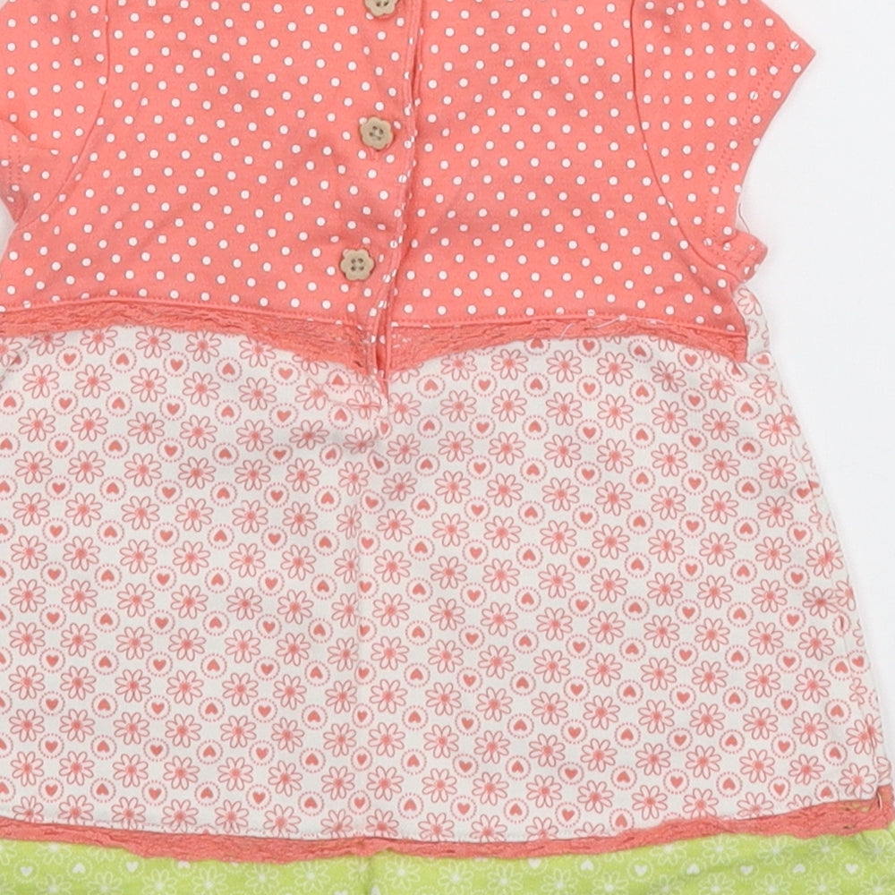 George  Multicoloured Floral  T-Shirt Dress  Size 3-6 Months