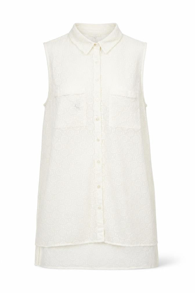 Womens UK Size 12 River Island White Basic Button-Up