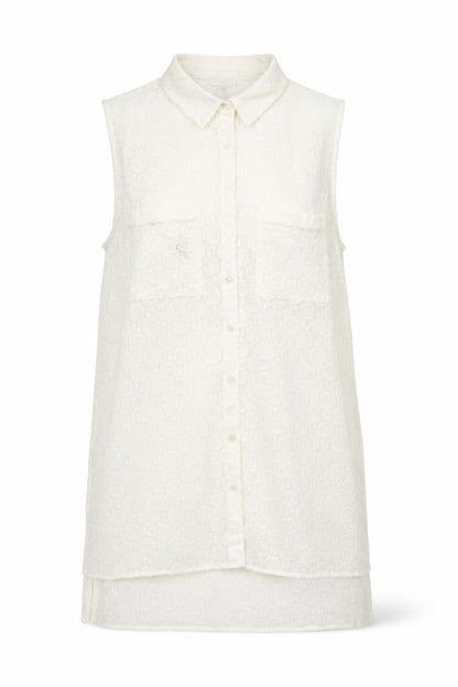 Womens UK Size 12 River Island White Basic Button-Up