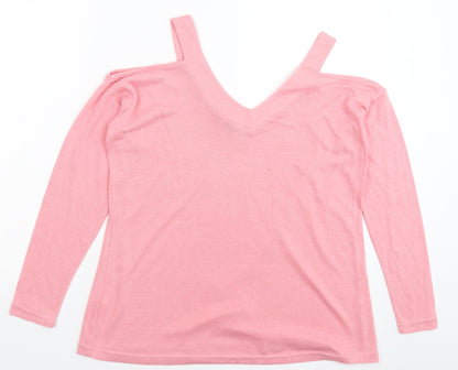 Primark Womens Pink  Knit Pullover Jumper Size 10