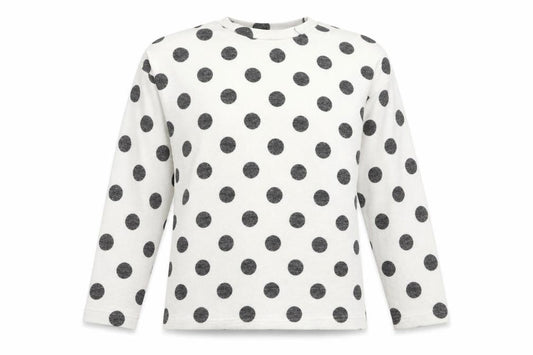 F&F Womens White Polka Dot Knit Pullover Jumper Size 12