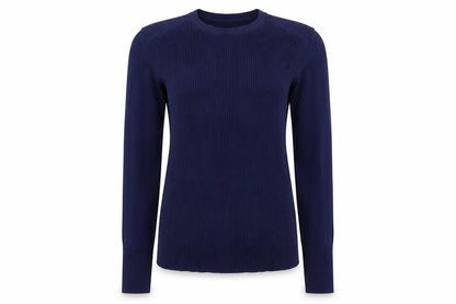 Laura Knit Womens Blue  Knit Pullover Jumper Size M