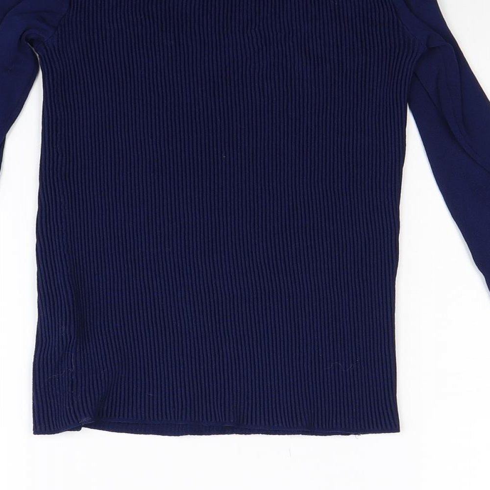 Laura Knit Womens Blue  Knit Pullover Jumper Size M
