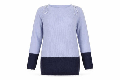 M&Co Womens Blue  Knit Pullover Jumper Size 10