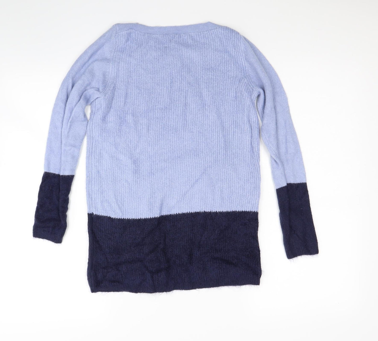 M&Co Womens Blue  Knit Pullover Jumper Size 10
