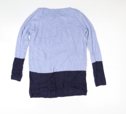 M&Co Womens Blue  Knit Pullover Jumper Size 10