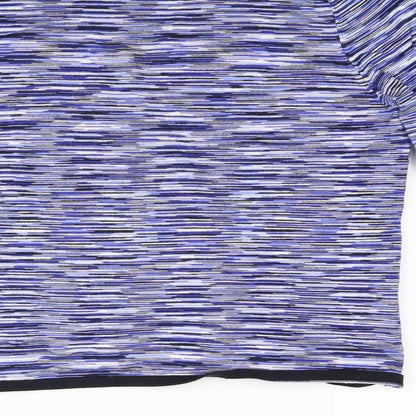 Country Casuals Womens Blue Striped Knit Pullover Jumper Size XL