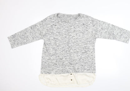 Marks and Spencer Womens Grey  Knit Tunic Jumper Size 14