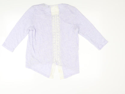New Look Womens Purple  Knit Pullover Jumper Size 10