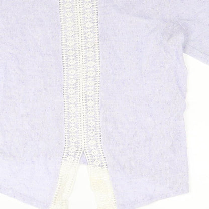 New Look Womens Purple  Knit Pullover Jumper Size 10