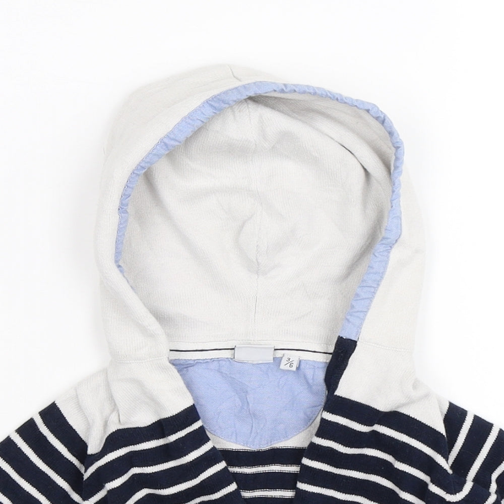 Fashion division Boys Blue Striped Knit Pullover Jumper Size 3-6 Months