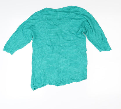 Monsoon Womens Green  Knit Pullover Jumper Size M