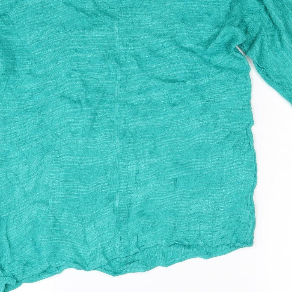 Monsoon Womens Green  Knit Pullover Jumper Size M