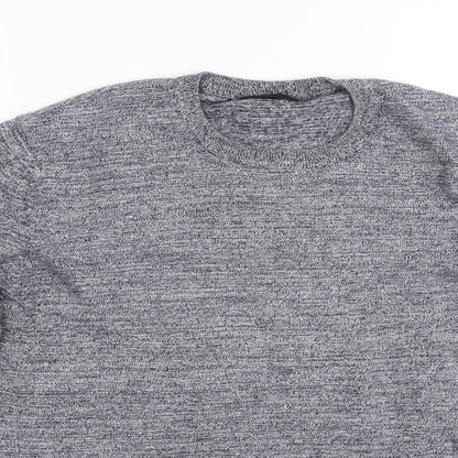 ASOS Mens Blue  Knit Pullover Jumper Size M