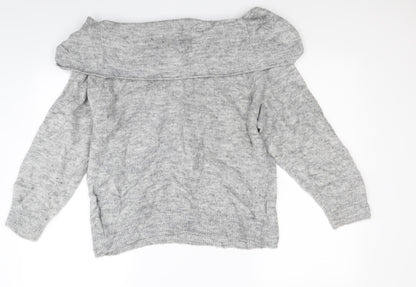Divided Womens Grey   Pullover Jumper Size M