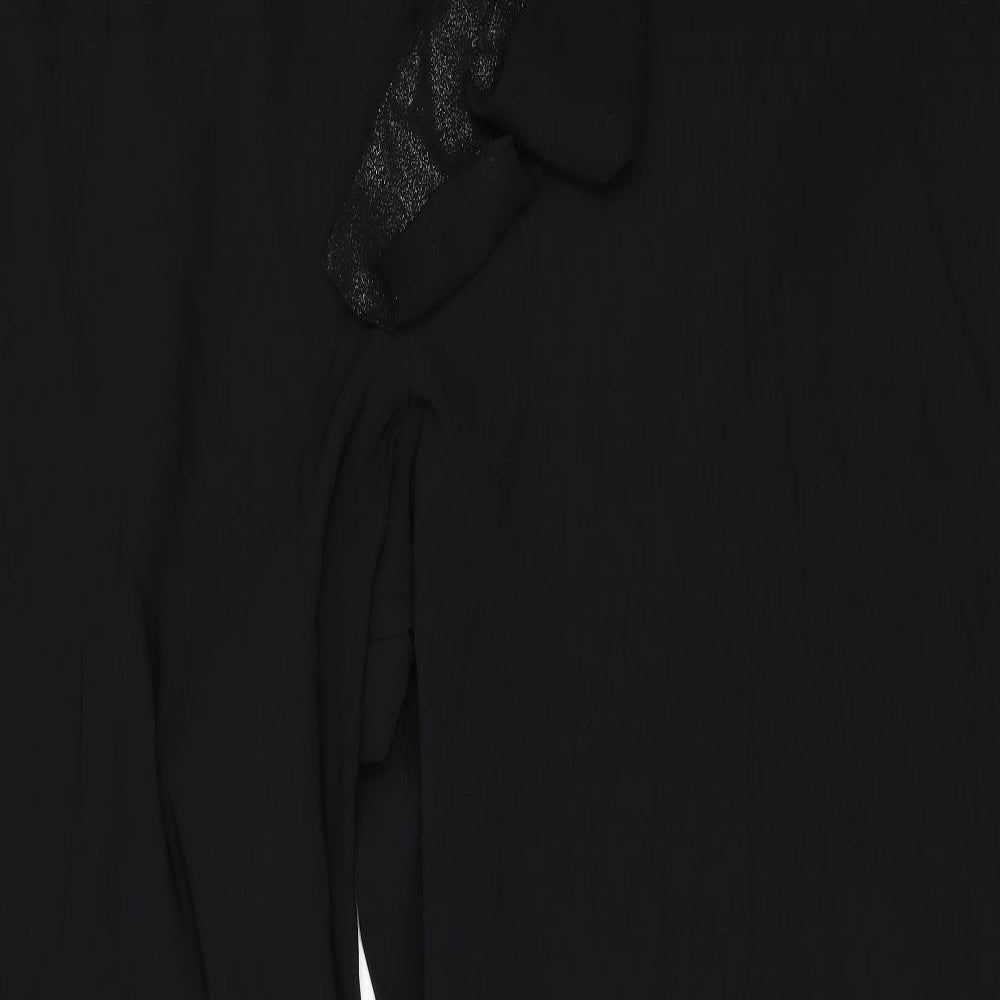 Womens UK Size 26 Preworn Regular Fit  Black Trousers