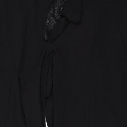 Womens UK Size 26 Preworn Regular Fit  Black Trousers