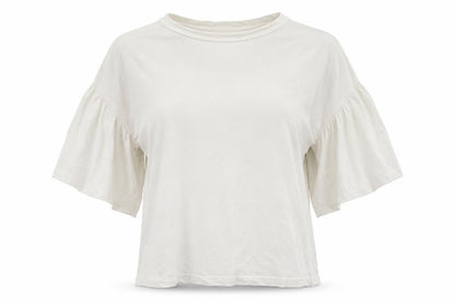 Womens UK Size M Brave Soul White Basic T-Shirt