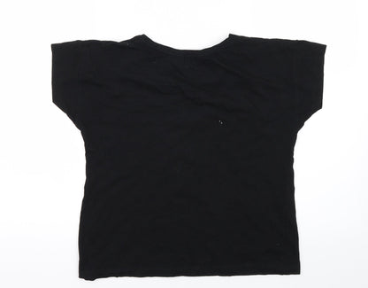 Boux Womens Black   Basic T-Shirt Size XS  - Dear bed I love you