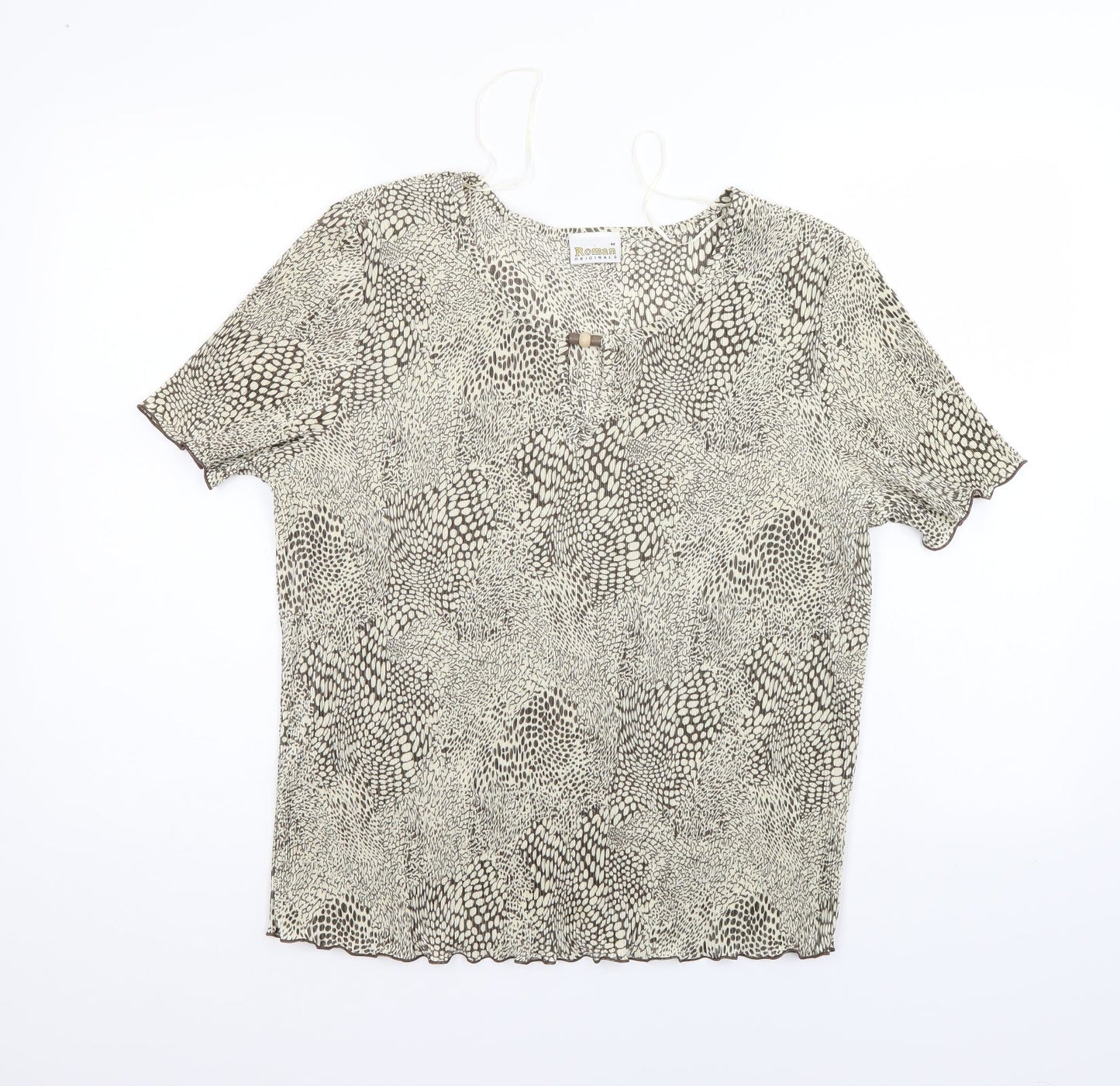Womens UK Size M Roman Ivory Basic Blouse