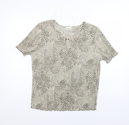 Womens UK Size M Roman Ivory Basic Blouse