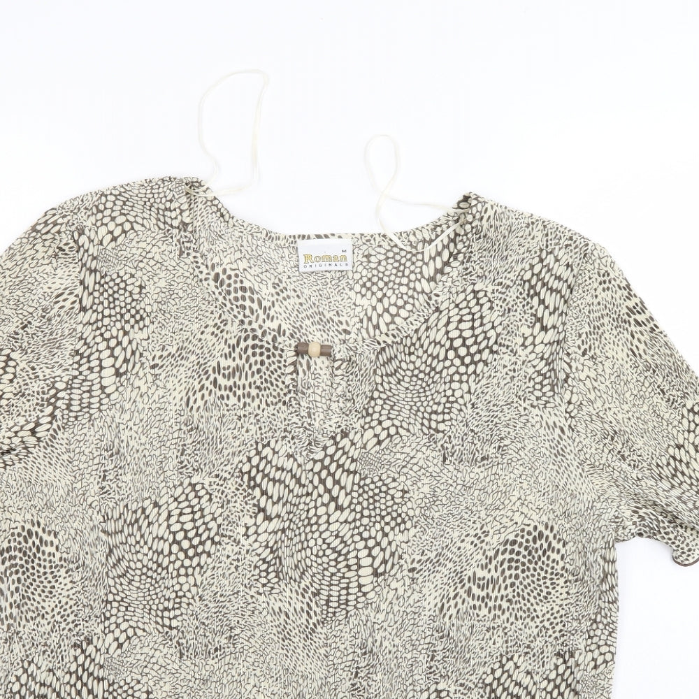 Womens UK Size M Roman Ivory Basic Blouse