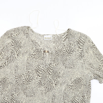 Womens UK Size M Roman Ivory Basic Blouse