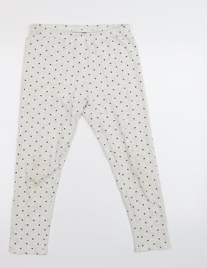 Primark Girls White Polka Dot   Pyjama Pants Size 13-14 Years