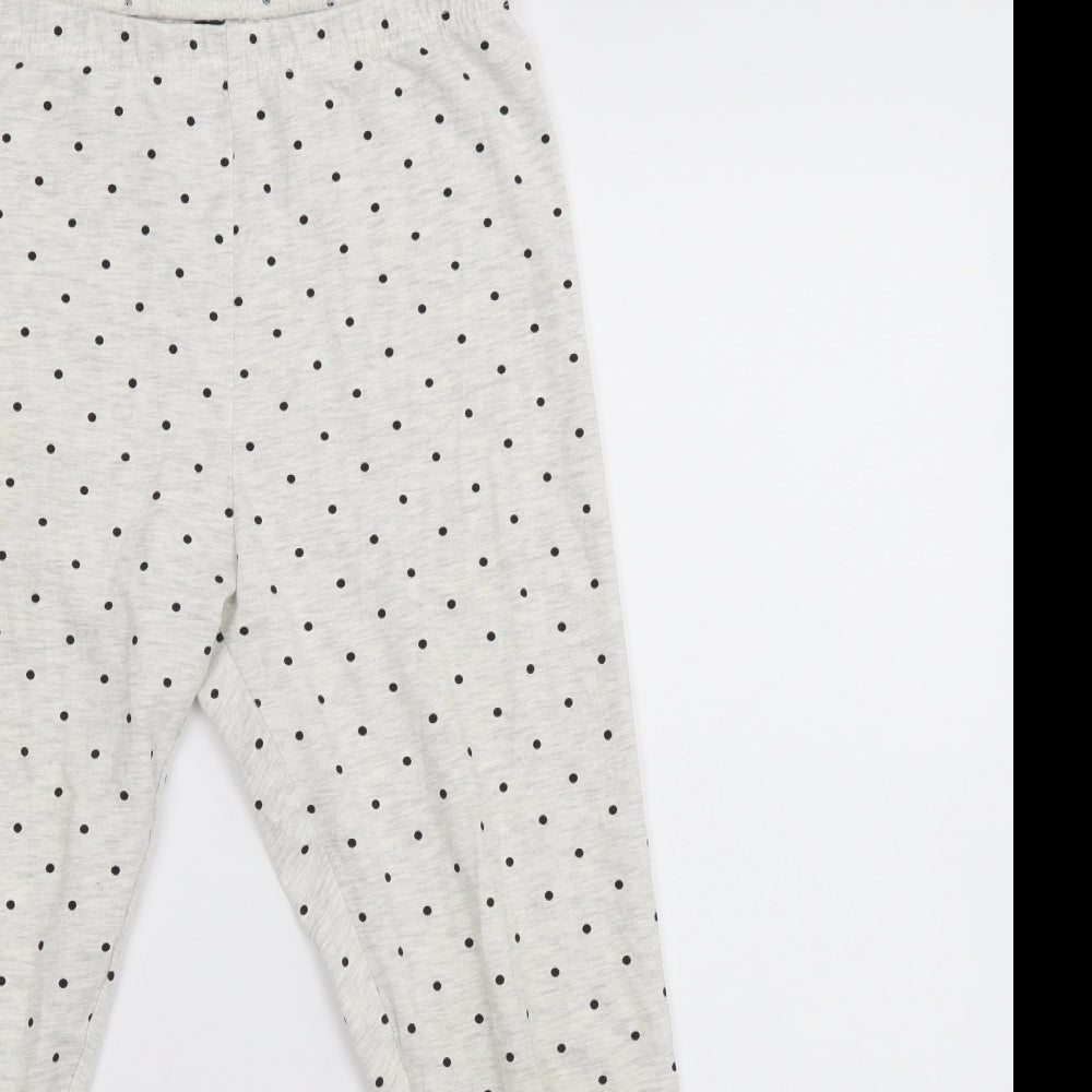 Primark Girls White Polka Dot   Pyjama Pants Size 13-14 Years
