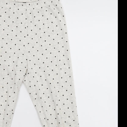 Primark Girls White Polka Dot   Pyjama Pants Size 13-14 Years