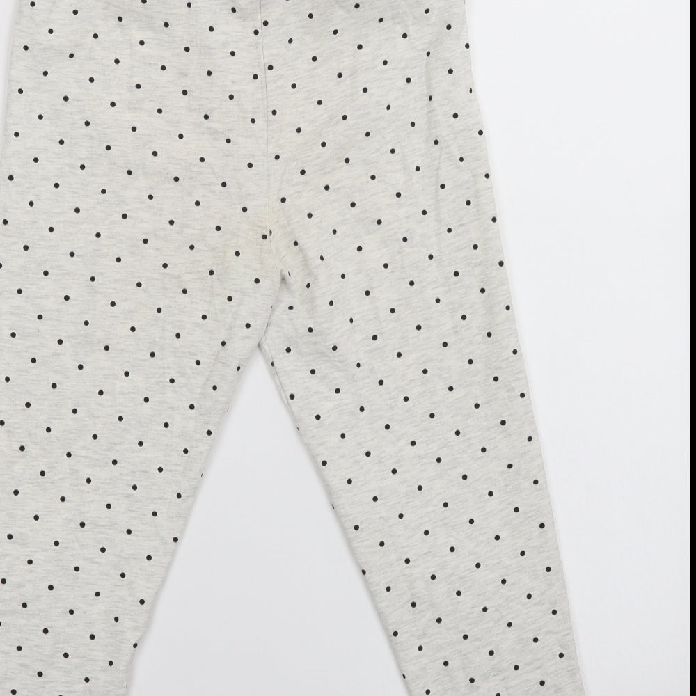 Primark Girls White Polka Dot   Pyjama Pants Size 13-14 Years