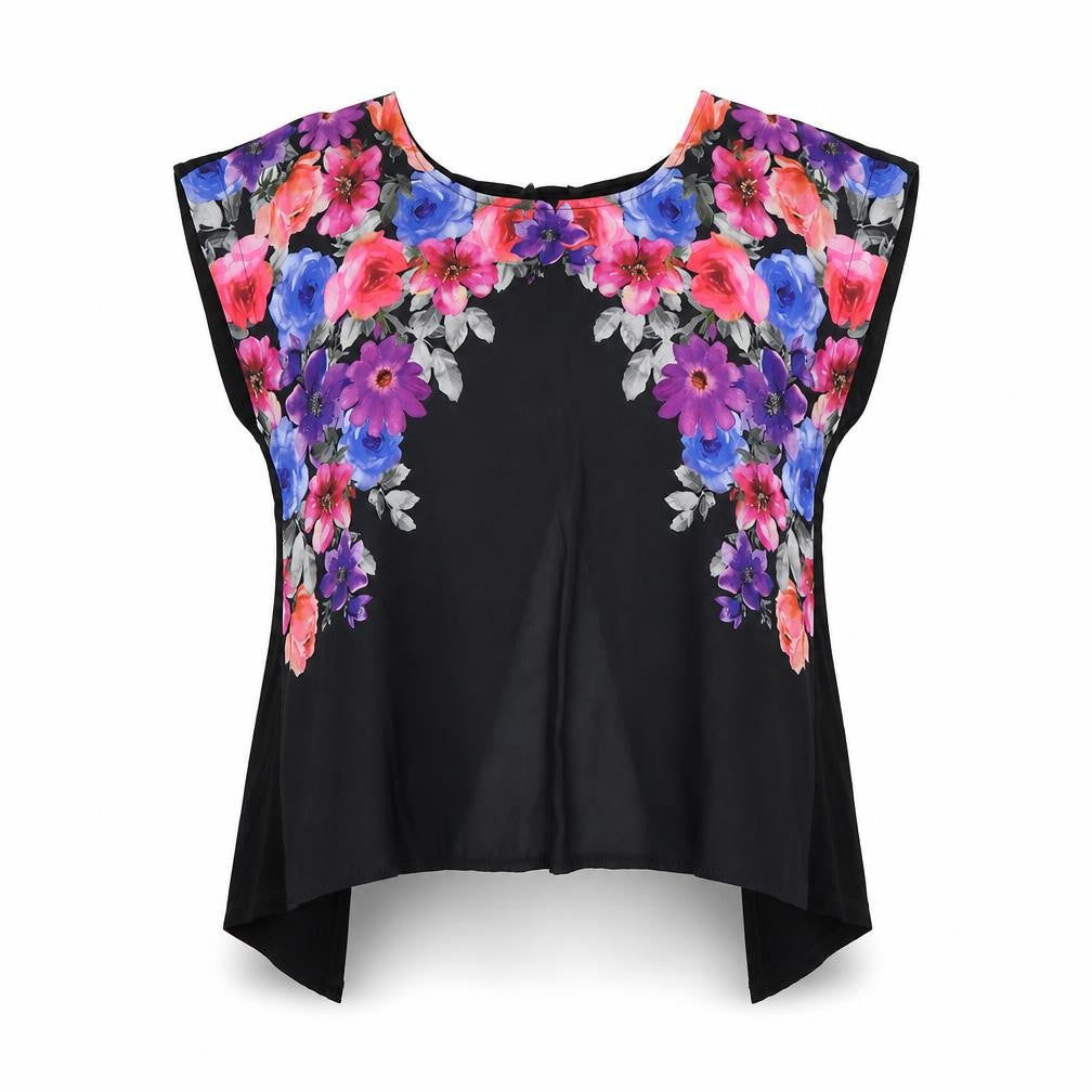 Womens UK Size 12 Select Multicoloured Wrap Blouse