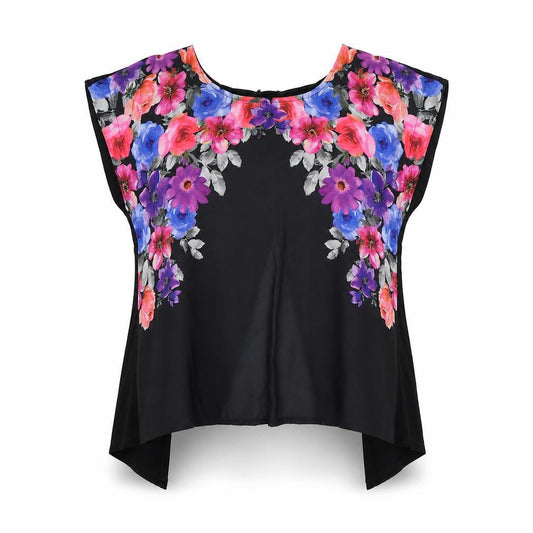Womens UK Size 12 Select Multicoloured Wrap Blouse
