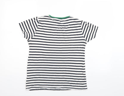 Womens UK Size 8 New Look Multicoloured Basic T-Shirt