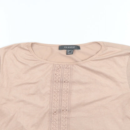 Primark Womens Beige   Basic Blouse Size 12