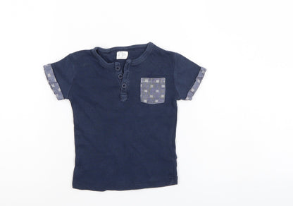 F&F Boys Blue   Pullover T-Shirt Size 6-9 Months