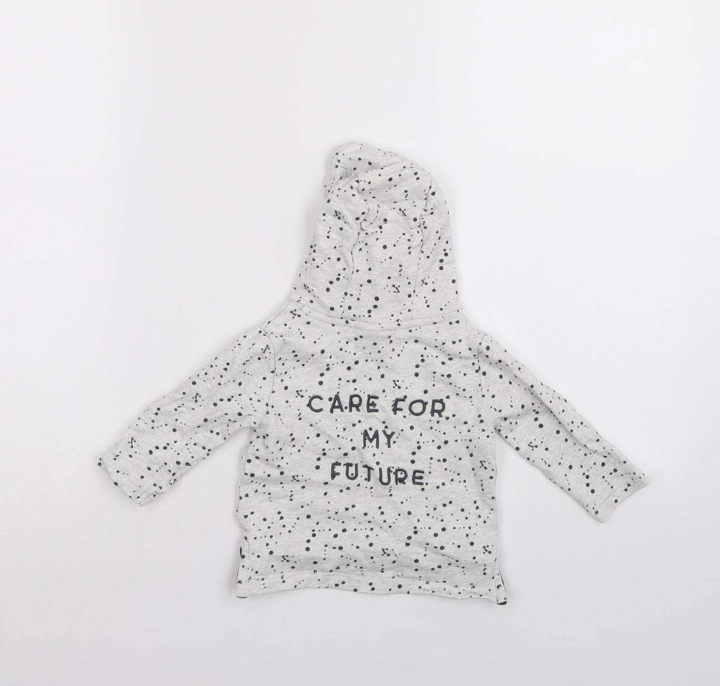 Mini Club Boys Grey Polka Dot  Pullover Jumper Size 3-6 Months  - Hoodie