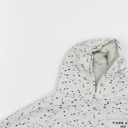 Mini Club Boys Grey Polka Dot  Pullover Jumper Size 3-6 Months  - Hoodie
