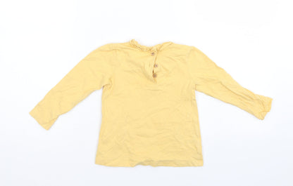 George Girls Yellow   Pullover Jumper Size 18-24 Months