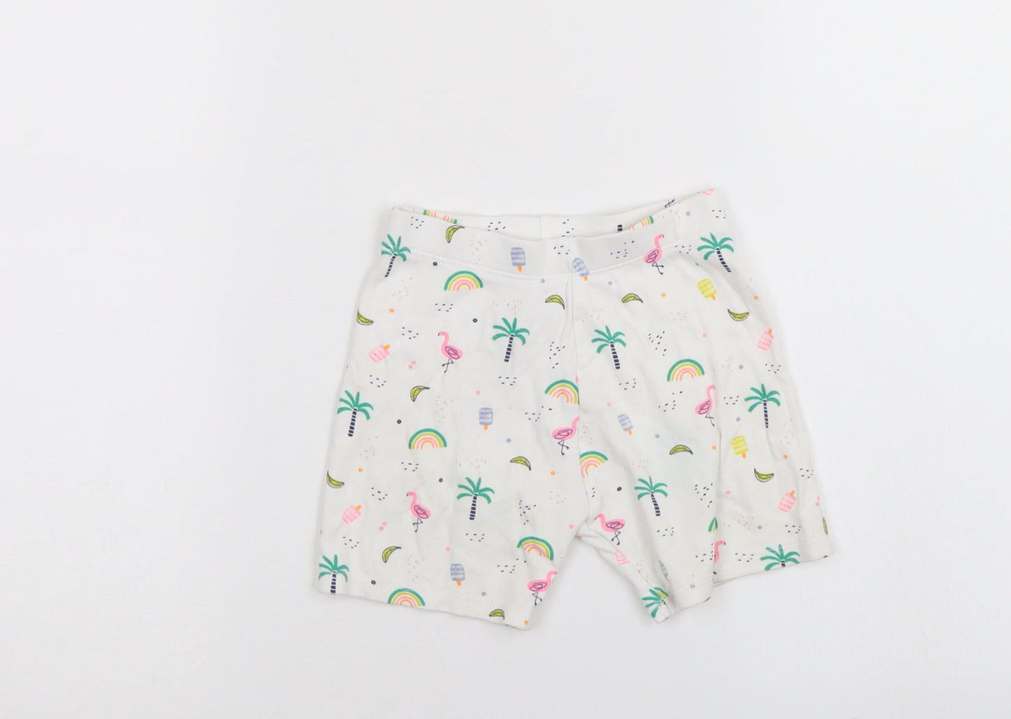 F&F Girls Multicoloured   Cropped Trousers Size 12-18 Months  - shorts