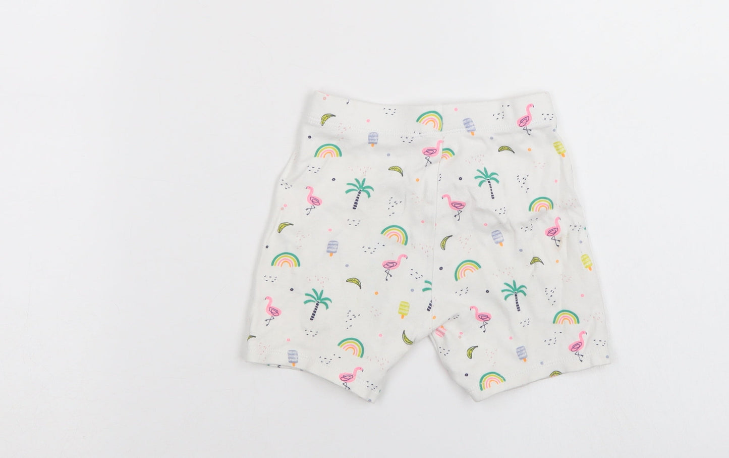F&F Girls Multicoloured   Cropped Trousers Size 12-18 Months  - shorts