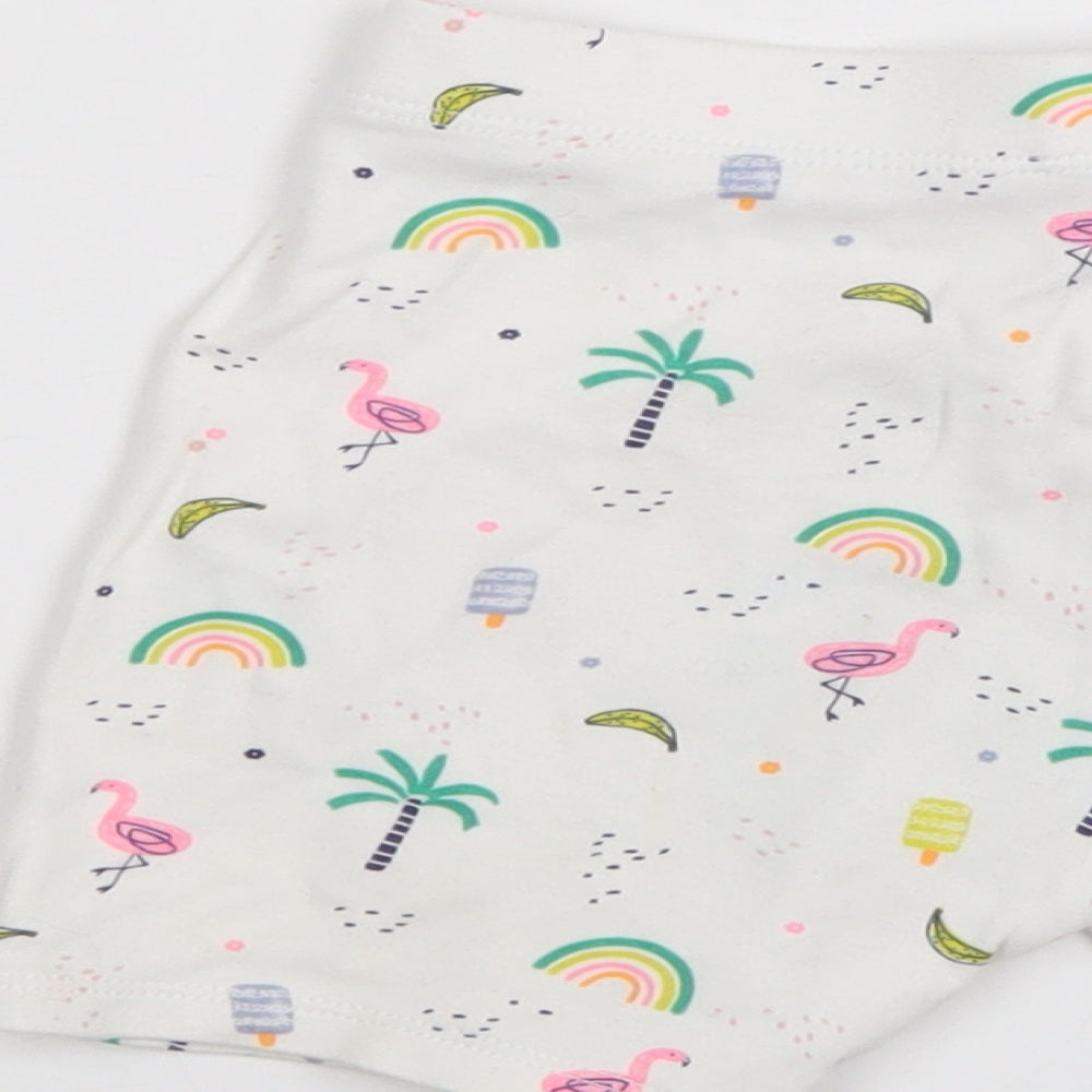 F&F Girls Multicoloured   Cropped Trousers Size 12-18 Months  - shorts