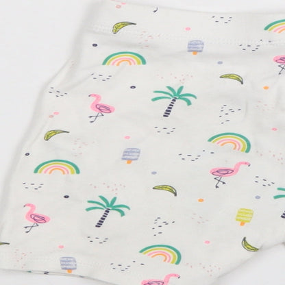 F&F Girls Multicoloured   Cropped Trousers Size 12-18 Months  - shorts