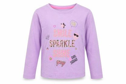 Pep&Co Girls Purple   Basic T-Shirt Size 18-24 Months