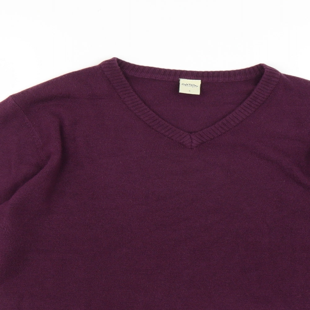 Oak Valley Mens Purple   Pullover Jumper Size S