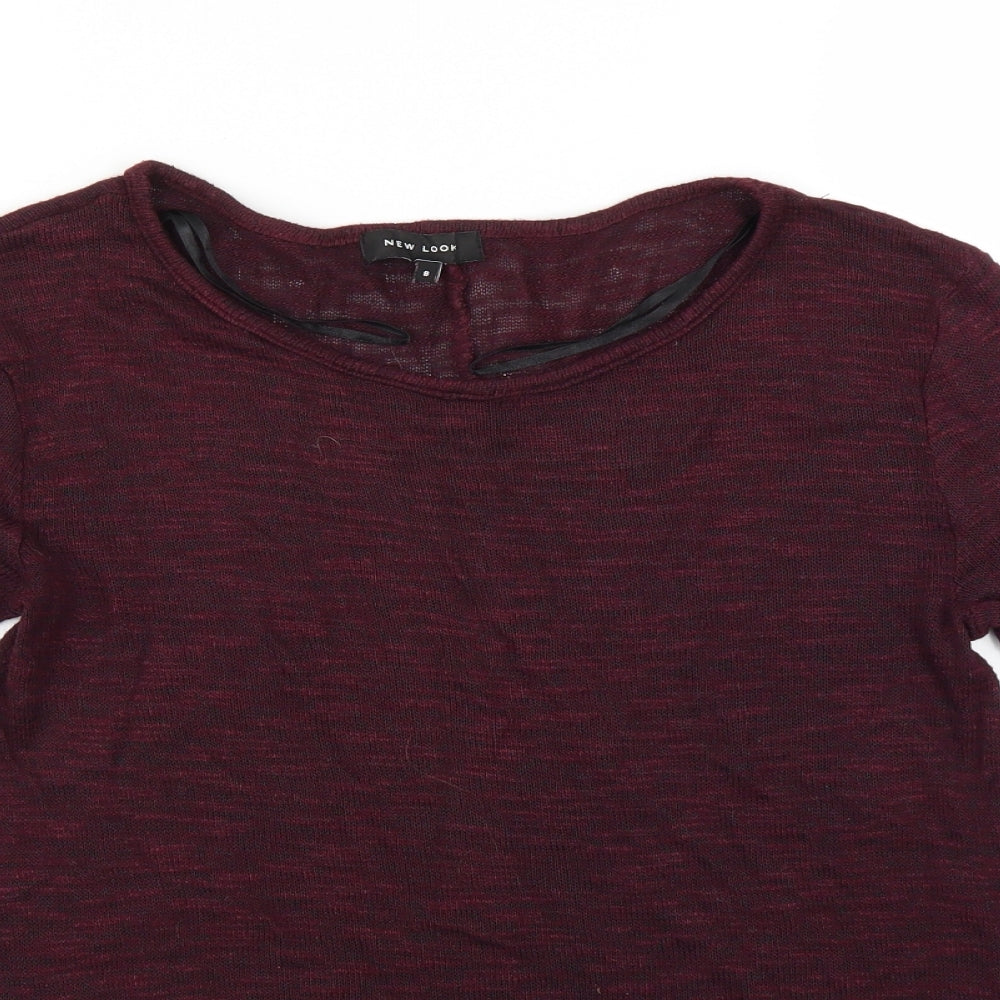 New Look Womens Red   Pullover Jumper Size 8