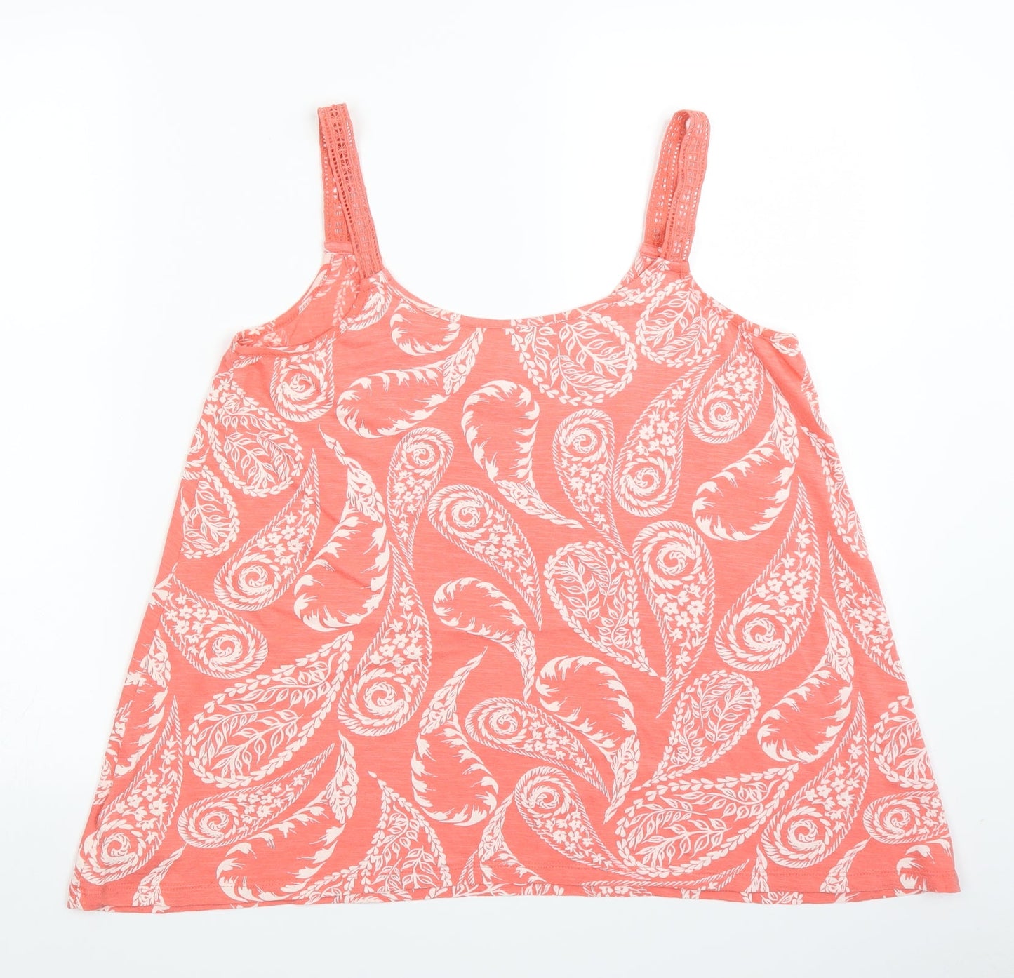 Womens UK Size 10 NEXT Orange Basic Blouse