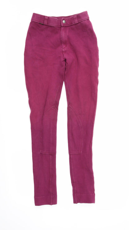 Saxon Womens Purple   Trousers  Size 10 L26 in